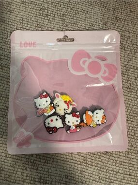 Sanrio Hello Kitty Pink Character Charm Set